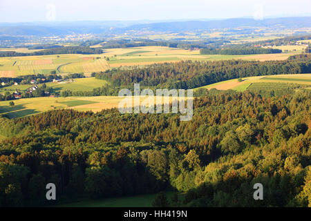 Landschaft in der Natur reservieren Goerauer Wut, fränkischen Jura Aerea, Landkreis Kulmbach, Upper Franconia, Bayern, Deutschland Stockfoto