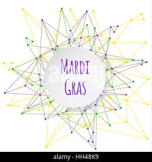 Karneval-Hintergrund mit Banner. Vektor-illustration Stockfoto