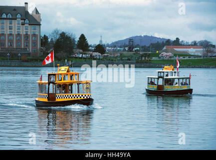 Am bunten Hafen Taxi in Victoria für Kreuzungen und Touren. SCO 11.640. Stockfoto