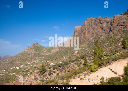 Zentralen Gran Canaria, Gegend um Cruz Grande Stockfoto