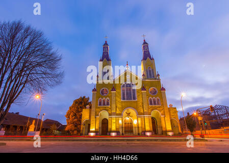 Große Insel Chiloé. Die Seen, Chile. Castro Kirche. Kirchen von chiloe Stockfoto