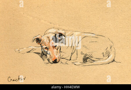 Illustration von Cecil Aldin, Time I Way Dead Stockfoto