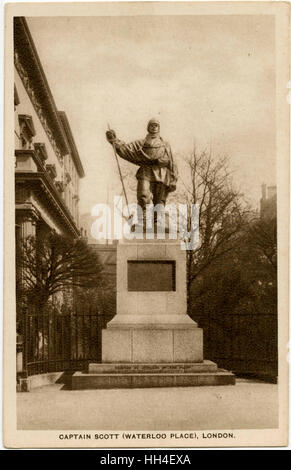 Statue - Captain Robert Falcon Scott, Waterloo Place, London Stockfoto