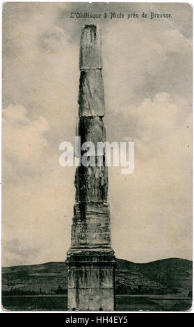 Der Obelisk - Iznik - Türkei bei Bursa Stockfoto