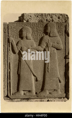 Hittite Stone Relief in Carchemish, Türkei Stockfoto