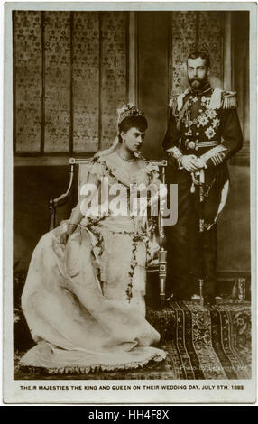 Hochzeit von George, Herzog von York und Prinzessin Mary von Teck Stockfoto