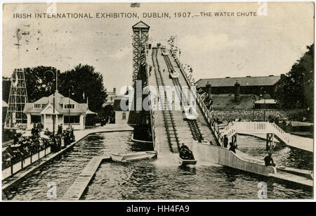 Irish International Exhibition - die Wasserrutsche Stockfoto