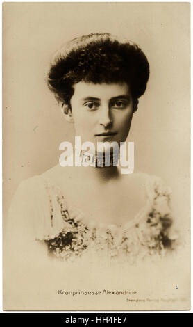 Dänisches Königshaus - Alexandrine Auguste von Mecklenburg-Schwerin Stockfoto