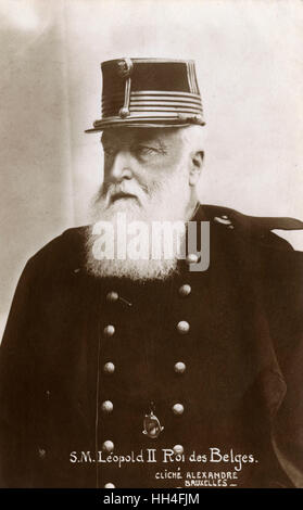 König Leopold II von Belgien (1835-1909). Stockfoto