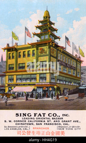 Sing Fat Co, Chinatown, San Francisco, USA Stockfoto