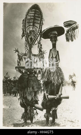 Papua-Neuguinea - Elema People - Eharo Masken Stockfoto