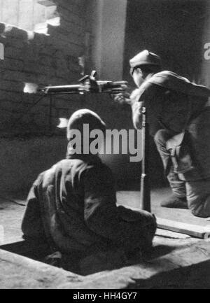 Das kommunistische China - Guerillasoldaten Stockfoto