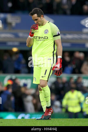 Manchester City Torhüter Claudio Bravo Stockfoto