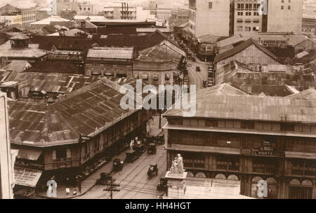 Blick auf Binondo, Manila, Philippinen Stockfoto