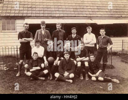 Gruppenfoto, St. Ives Football-Team (Huntingdonshire) Stockfoto