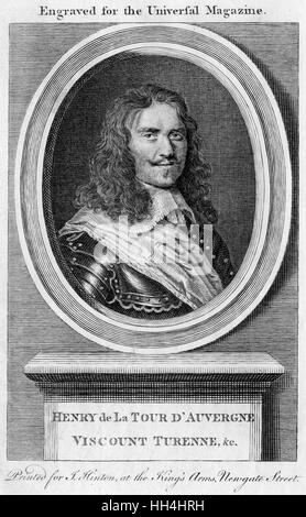 Henri de la Tour d'Auvergne Vicomte de Turenne Stockfoto