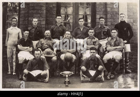 Gruppenfoto, Royal Sussex Regiment Football Team Stockfoto