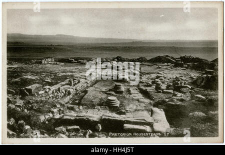 Hadriansmauer - Borcovicium (Festung der Houseteads) - Pretorium Stockfoto