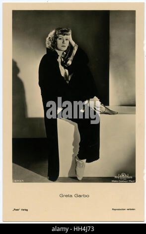 Greta Garbo - Schwedischer Filmstar Stockfoto