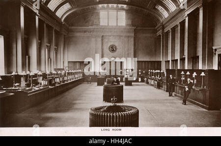 Long Room, Custom House, City of London Stockfoto