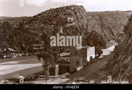 Nahr al-Kalb (El Kelb), Libanon Stockfoto