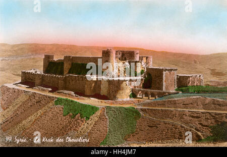 Krak des Chevaliers in Syrien Stockfoto