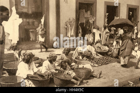 Straßenmarkt in Dakar, Senegal Stockfoto