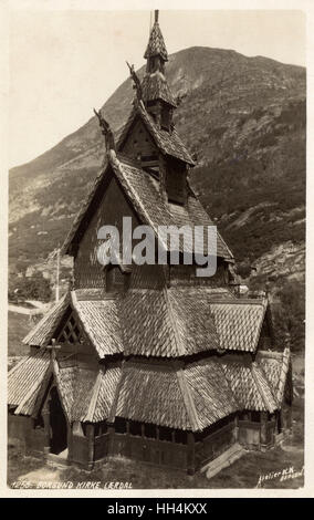 Borgund Stabkirche, Norwegen Stockfoto