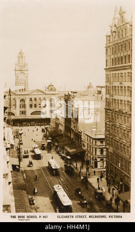 Elizabeth Street, Melbourne, Victoria, Australien Stockfoto