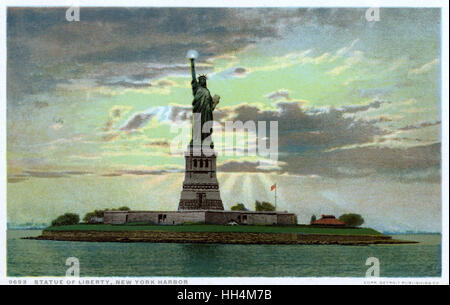 Die Freiheitsstatue im Hafen von New York, New York, USA Stockfoto