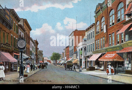 South Fourth Avenue, Mount Vernon, Westchester County, New York State, USA. Stockfoto