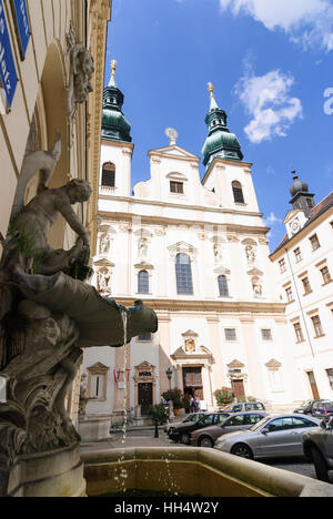 Wien, Wien: Universitätskirche (Jesuitenkirche), 01. Old Town, Wien, Österreich Stockfoto