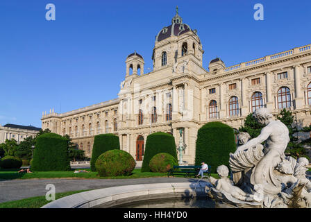 Wien, Wien: Kunsthistorisches Museum am Maria-Theresia-Platz, 01. Old Town, Wien, Österreich Stockfoto