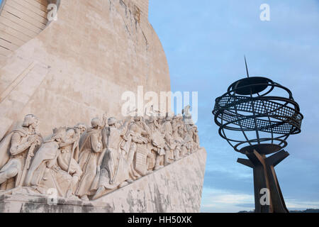 Lissabon, Portugal: Padrão Dos Descobrimentos Denkmal für die portugiesischen Zeitalter der Entdeckungen im 15. und 16. Jahrhundert. Stockfoto