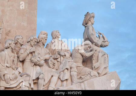 Lissabon, Portugal: Padrão Dos Descobrimentos Denkmal für die portugiesischen Zeitalter der Entdeckungen im 15. und 16. Jahrhundert. Stockfoto