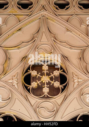 Portugal, Lissabon, Detailansicht der Santa Justa Aufzug. Stockfoto