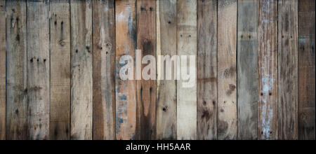 braune gealterte Holzdiele Textur Stockfoto