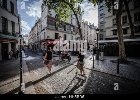 Clasic Szene, Strees von Paris Stockfoto