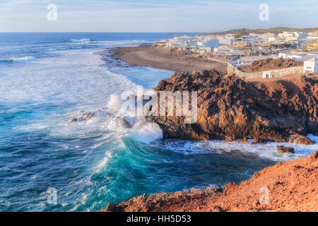 El Golfo, Lanzarote, Kanarische Inseln, Spanien, Europa Stockfoto