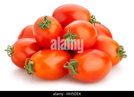 Eiertomaten, isoliert Stockfoto