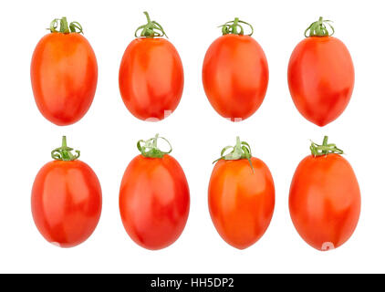 Eiertomaten, isoliert Stockfoto