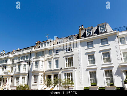 Häuser in South Kensington, London, UK Stockfoto