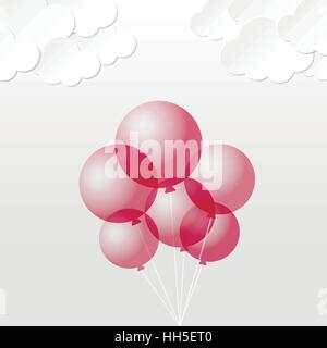 Ballon-Himmel Stock Vektor