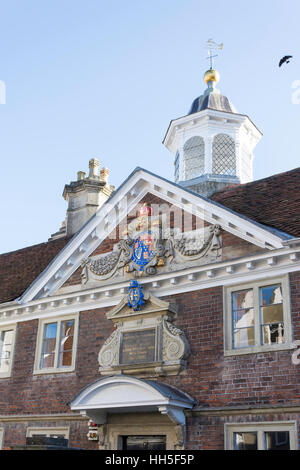 17. Jahrhundert The College der Matronen Armenhäuser, Nähe Kathedrale, Salisbury, Wiltshire, England, Vereinigtes Königreich Stockfoto