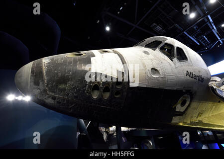 Space Shuttle Atlantis auf dem Display an das Kennedy Space Center in Florida Stockfoto