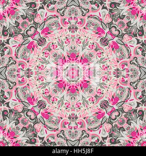 Nahtlose Muster. Vintage Deko-Elemente. Handgezeichnete Hintergrund. Islam, Arabisch, Indisch, Osmanischen Motiven. Stock Vektor