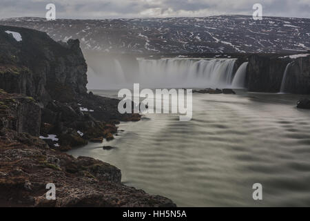 Island im winter Stockfoto