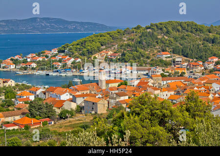 Adria - Insel Veli Iz, Dalmatien, Kroatien Stockfoto