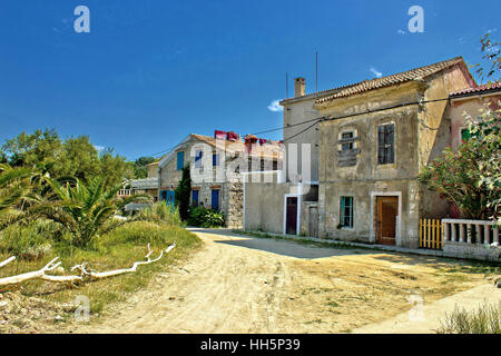 Alte Straßen der Insel Susak, Kroatien Stockfoto