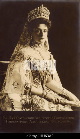 Alexandra Feodorowna - Ehefrau von Nicholas II. Aus Russland Stockfoto